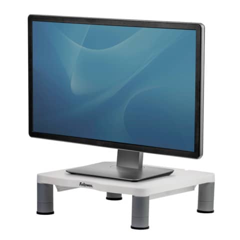 Supporto FELLOWES per monitor standard plastica riciclata grigio 10x33x34 cm 91712